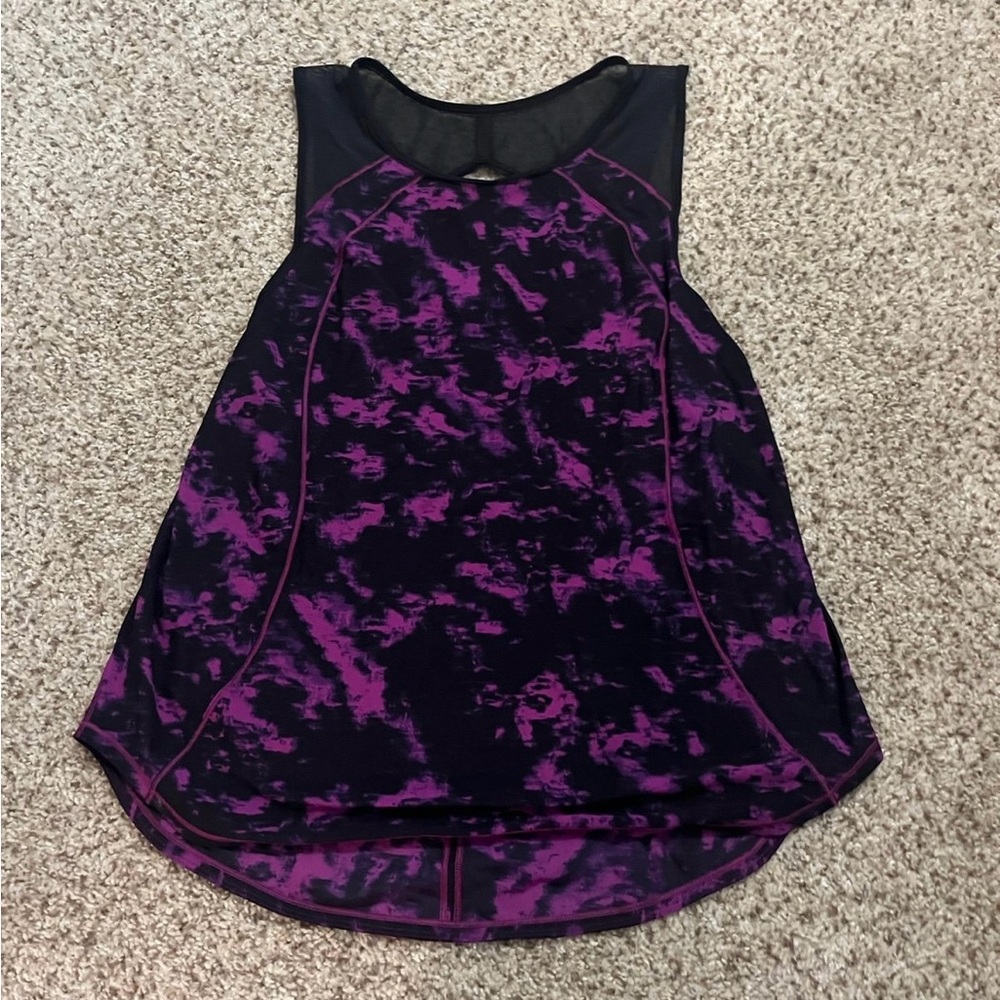 lululemon athletica Purple and Black Tank Top